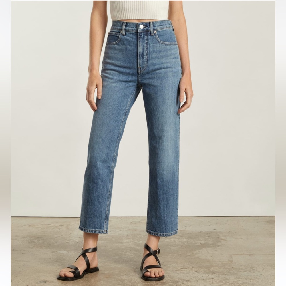 Everlane Way-High Jeans in Folsom Blue